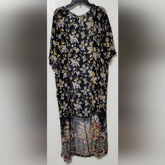 FREE PEOPLE Sz S BALI PIXIE LOUNGE KIMONO - Picture 10 of 11